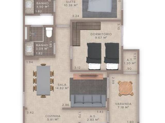 Apartamento para Venda em Praia Grande - 2